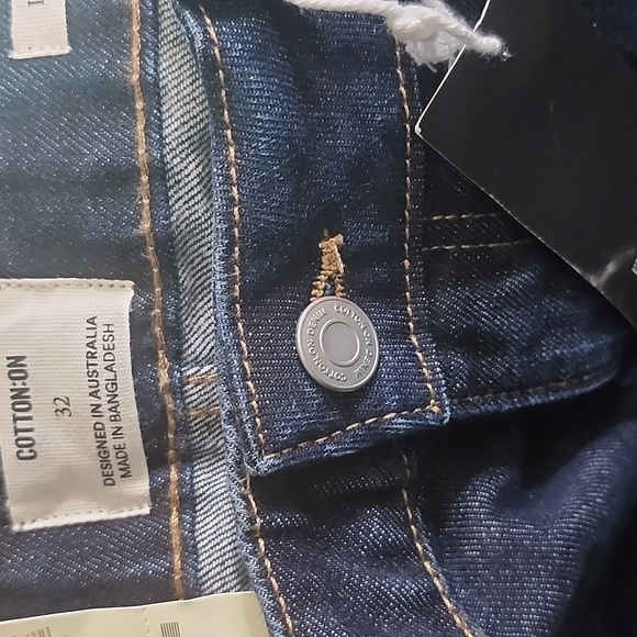 Cotton On Low Super Baggy Jean Star Blue NWT 32" X 30" - Picture 10 of 16